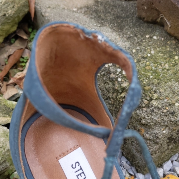 Steve Madden Pointed Toe Ankle Wrap Block Heel Sho - Picture 14 of 15